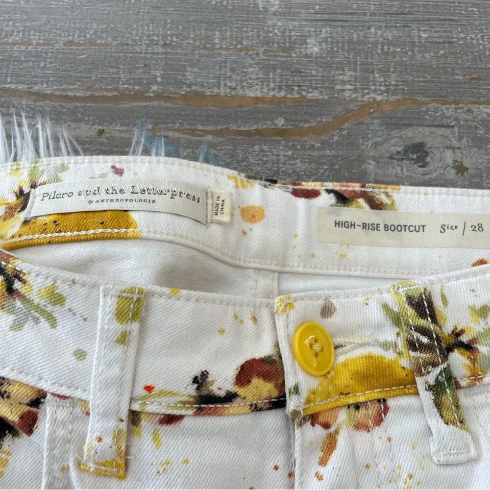 Pilcro and the Letterpress Anthropologie Lemon Grove Cropped Bootcut Jeans - Picture 5 of 6